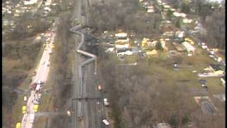 Aerial video Amtrak crash in Chase Jan 4 1987 [upl. by Nalyad]