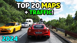 TOP 20 Maps with TRAFFIC for ASSETTO CORSA in 2024 [upl. by Steffie]