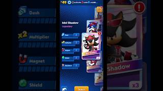 Unlocking Idol Shadow 🎶  Sonic Dash shorts [upl. by Secilu]