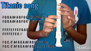 How to play Titanic song with recorder [upl. by Idnac]