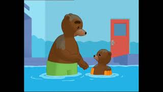 Apprends langlais avec Petit Ours Brun  Little Brown Bear goes to the swimming pool [upl. by Yentuoc]