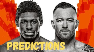 UFC Fight Night Buckley vs Covington Full Card Predictions [upl. by Ecnerwaled]