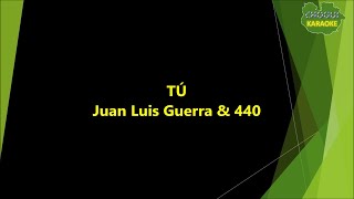 Juan Luis Guerra  Tú KaraokePista [upl. by Chemash]