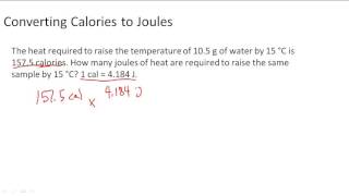 Converting calories to joules [upl. by Perni589]