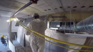 Spray applied cementitious fireproofing [upl. by Salamanca]