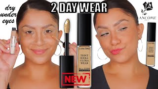 2 DAY WEAR TEST LANCÔME TEINT IDOLE ULTRA WEAR ALL OVER CONCEALER dry under eyes  MagdalineJanet [upl. by Arnie]