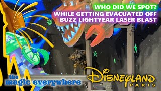 4k Who did we find when getting evacuated off Buzz Lightyear Laser Blast at Disneyland Paris [upl. by Atekahs]