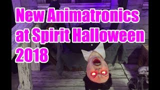 New Animatronics Tour at Spirit Halloween 2018 [upl. by Nannette]