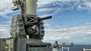 Naval Gatling Gun In Action • The Phalanx CIWS [upl. by Dareen441]