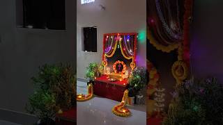 ⚜️Last minute Ganpati Decoration ldea 2024 shorts decorationideas ganpatidecoration trending [upl. by Noak309]