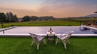 5 bedrooms infinity pool villa in Nashik saffronstays nashik infinitypool poolvilla [upl. by Anoj]