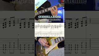 Guerrilla Radio Rage Against The Machine guitar riffTAB lukarguitarist [upl. by Freiman]