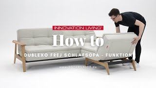 HOW TO Schlafsofa DUBLEXO FREJ von Innovation®  Bettfunktion erklärt  Sofawunderde [upl. by Enid195]