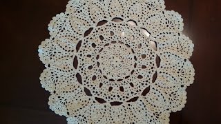 Crochet Doily  Mantilla Doily Part 1 [upl. by Noleta]