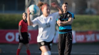 U17 Frauen 2002 Österreich vs Belgien  EliteRunde zur UEFA EURO 2019 [upl. by Aivul]