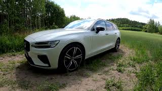 2022 Volvo V60 T8 Recharge 455hp  Walkaround  Acceleration  Sound  Range test  4K [upl. by Gorski]