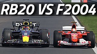 Is The Ferrari F2004 FASTER than RB20 [upl. by Earal]