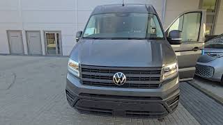 VOLKSWAGEN Crafter 35 Furgon LIFT  Szary Indium Metallic  prezentacja  zobacz  leasing [upl. by Adolf]