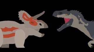 Nasutoceratops vs allosaurus stick nodes [upl. by Groome256]