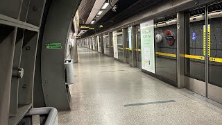 Jubilee Line Trains at Westminster on May 19th 2023 [upl. by Miguela]