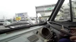 1968 MITSUBISHI MINICAB TRUCK LT30 Acceleration [upl. by Anurb]