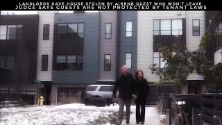 Landlords Have House Stolen By Airbnb Guest Who Won’t Leave Judge Says They Aren’t Tenants [upl. by Sioux131]