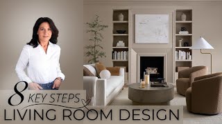 8 Key Steps for Living Room Design  Interior Design [upl. by Mecke]