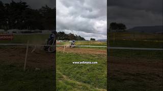 Nieve Holmes Sherco Enduro Rider Crosses the logs Acerbis Cross Test Sunday GP Enduro Of Wales [upl. by Aniraz639]