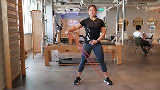 How to  Resistance Band Single Arm Lateral Raises [upl. by Stargell616]