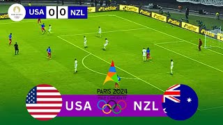 USA vs New Zealand  Olympic Games Paris 2024  EA FC 24 gameplay [upl. by Eylk164]