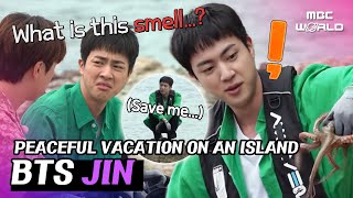 ENGJPN BTS JIN came to an uninhabited island to relax but ended up abandoned alone BTS JIN [upl. by Enelhtac]