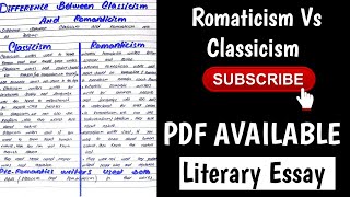 Difference Between Romanticism and Classicism [upl. by Adis]