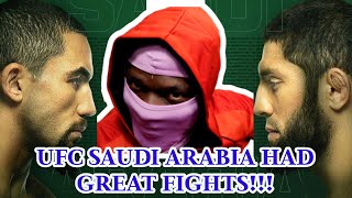 UFC SAUDI ARABIA RECAP [upl. by Varipapa]