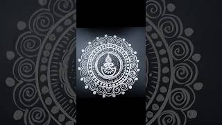 look what I made  art rangoli ytshorts alpona design viralvideo [upl. by Buckels]