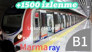 B1 Marmaray Bostancı Üsküdar arasında yolculuk Traveling between Marmaray Bostancı and Üsküdar on [upl. by Benilda]