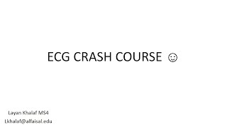 ECG Crash Course pt1  Layan Khalaf  CVP 351 [upl. by Finkelstein]