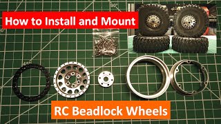 How To Step by Step Install and Mount RC Beadlock Wheels [upl. by Haynes]