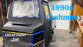 CHEAP PAINT JOB for the 1990s Cushman Truckster [upl. by Sainana]