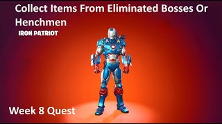 Collect Items From Eliminated Bosses Or Henchmen Fortnite Week 8 Quest [upl. by Eenattirb]