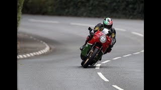 Mike Hailwood Replica Ducati Isle of Man Parade lap [upl. by Imik]