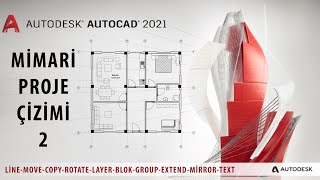 AUTOCAD PLAN ÇİZİMİ l EN KOLAY PLAN ÇİZİMİ l MİMARLIK ÖĞRENCİLERİ İÇİN [upl. by Anihs]