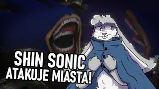 SONICEXE WIELKOŚCI GODZILLI DEMOLUJE MIASTA 🦔 Sonicexe Shin Sonic sonicexe [upl. by Beverle]