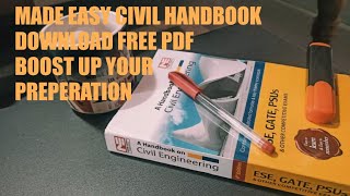 Made Easy Civil HandbookDownload Free PDF Useful for GATEESESSCJEamp other Examination [upl. by Brion39]