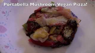 Easy amp Healthy Portabella Mushroom Vegan Pizza [upl. by Norak]