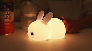 Transform Your Bedroom with Our Adorable 3D Silicon Rabbit Night Light [upl. by Tedd]