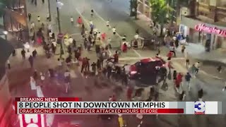 Eight injured in mass shooting in Downtown Memphis [upl. by Flowers]