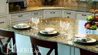 Golden Butterfly Granite Kitchen Countertops by Marblecom [upl. by Ocker]