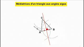 Les médiatrices d’un triangle AC1 [upl. by Eidissac]