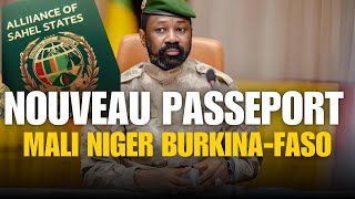 AES  Nouveau passeport biométrique commun aux États membres Mali Niger BurkinaFaso [upl. by Ttelrahc673]