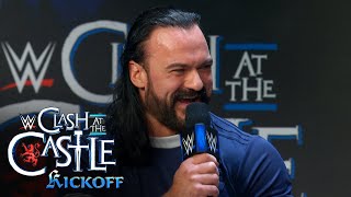 Drew McIntyre’s fans tell Damian Priest to quotshut upquot WWE Clash at the Castle Kickoff June 14 2024 [upl. by Reeta167]